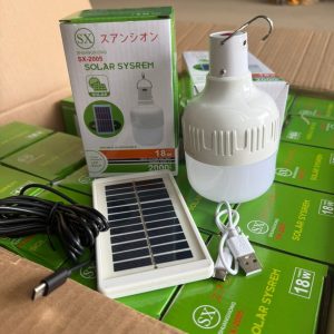 Solar and light rechargeable bulb