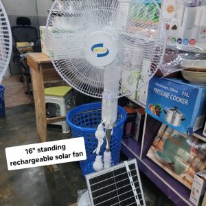 16 rechargeable solar fan