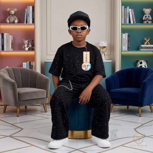 Kid up and down with cap set 1
